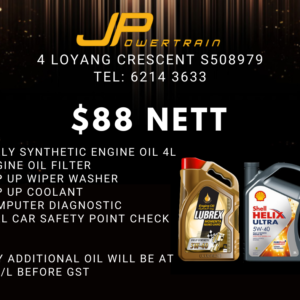 What is included in the $88 car servicing package